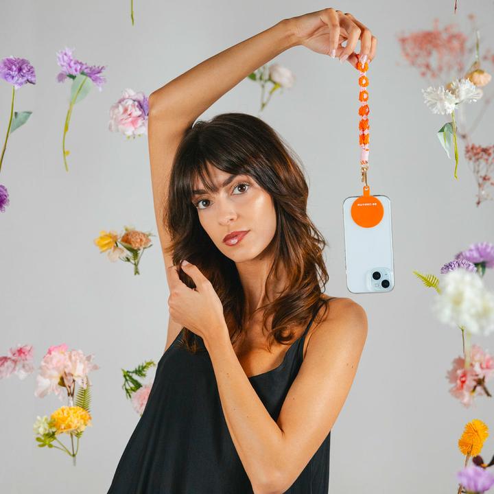 Immagine prodotto Caseme Bracciale Coco per smartphone con fiori (Poliestere, Poliuretani termoplastici (TPU), Cotone)