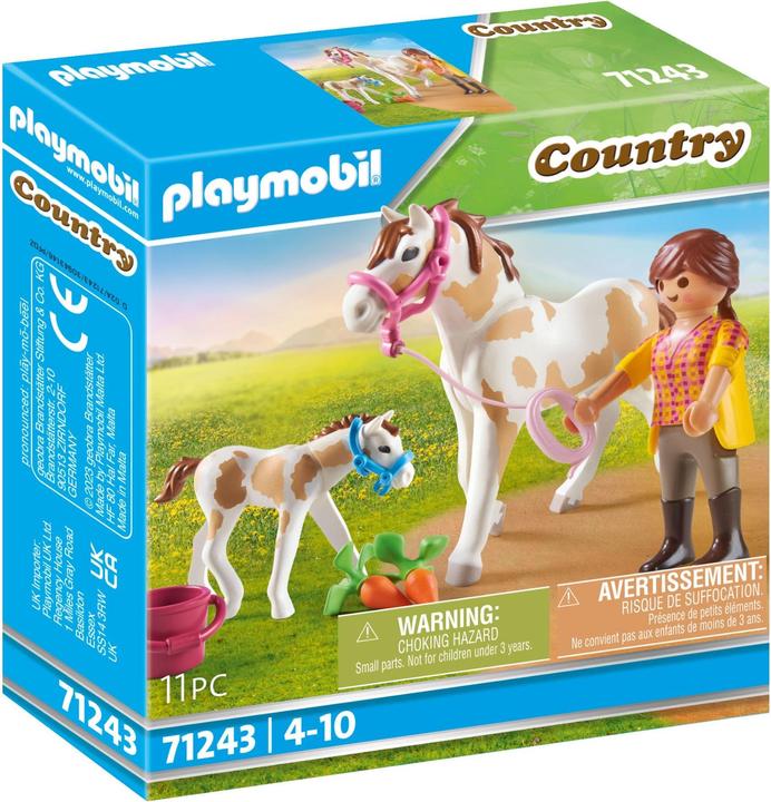 Image du produit Playmobil 71243 Cheval et poulain (71243, Playmobil Country)
