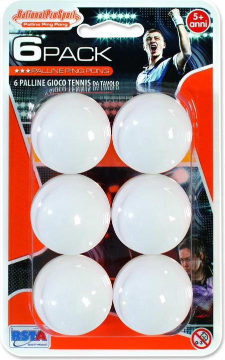 Immagine prodotto Rs Toys Blister 6 Palline da Ping Pong (6 pz.)