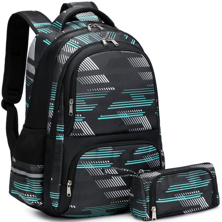 Produktbild Only-Bags.Store Schultasche Schulrucksack Schulranzen Set für Jugendliche Rucksack für Reisen Wandern Camping
