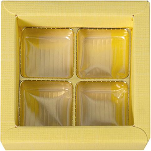 Image du produit miniSchoggi Emballage pour chocolats Jaune pour 4 chocolats (4 x)