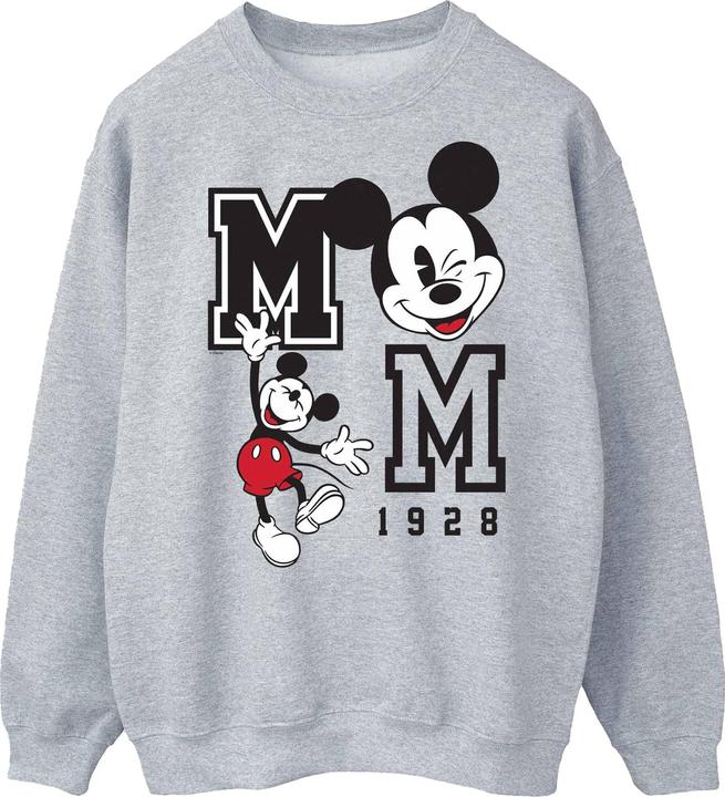 Disney Mens Jump And Wink Mickey Mouse Sweatshirt (XL)