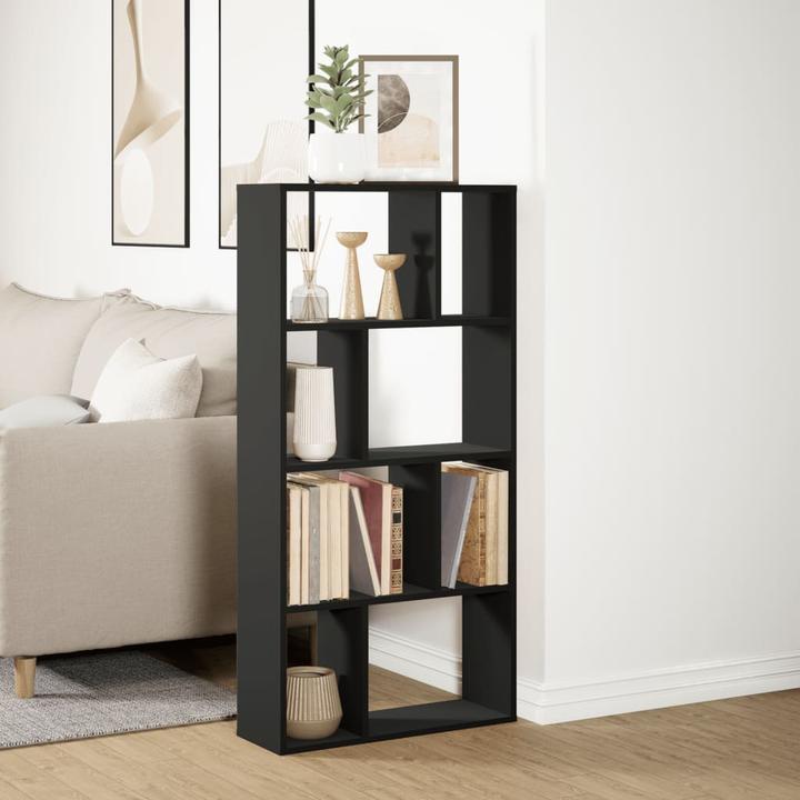 Actual product image VidaXL Bookcase Room divider Standing shelf File shelf Office shelf Wall shelf Black (60 x 20 x 120 cm)