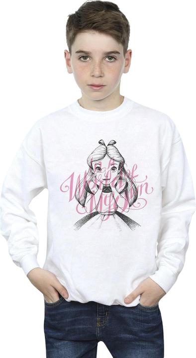 Actual product image Disney Boys Alice In Wonderland In A World Of My Own Sweatshirt (116)