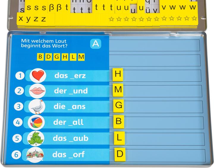 Actual product image Betzold Exercise cards for the reading magnet box (German)