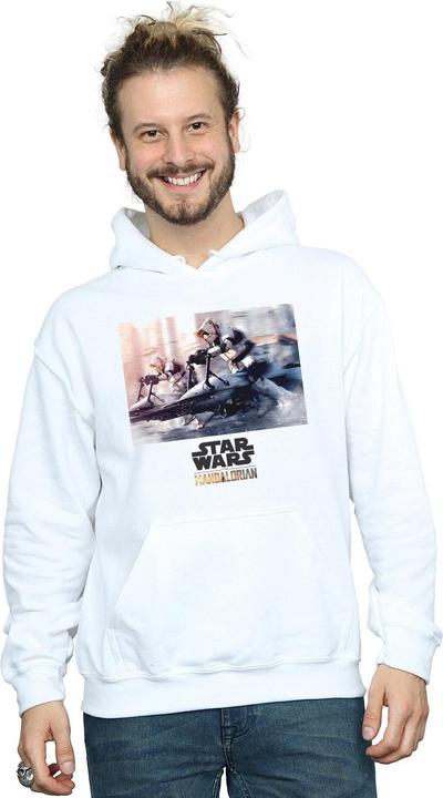 Actual product image Star Wars Mens The Mandalorian Scout Troopers Hoodie (M)