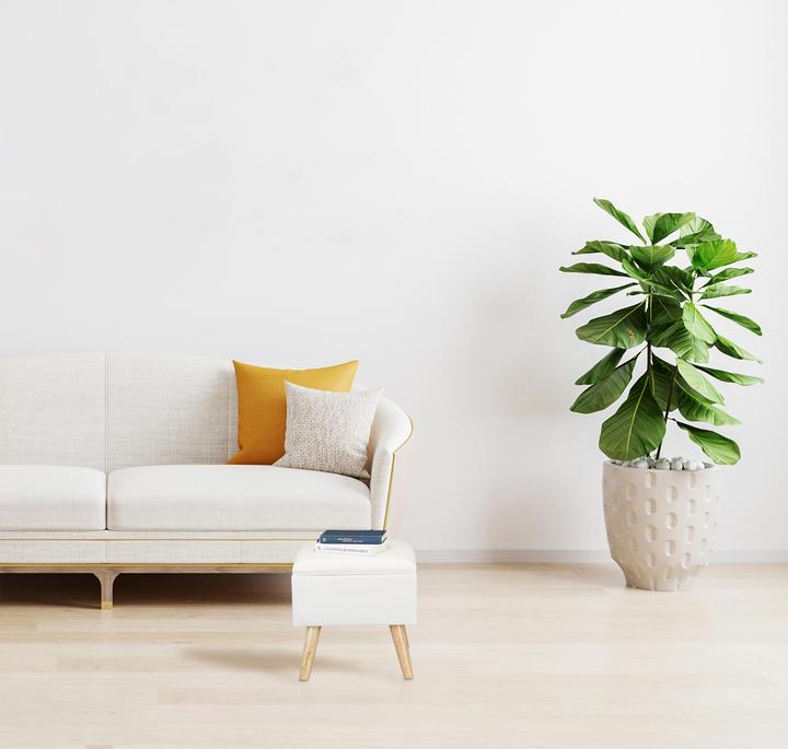 Image du produit Relaxdays Tabouret avec espace de rangement, rembourré