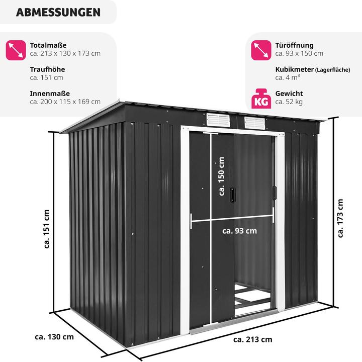 Produktbild tectake Gartenhaus