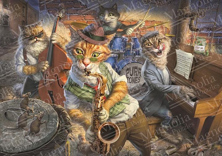 Actual product image Magnolia Puzzle 1000 pieces Groupies at Risk (1000 pieces)