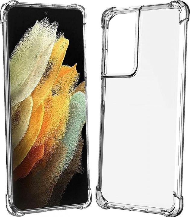Actual product image Screenguard Samsung Galaxy S21 Ultra hull Crystal Soft Airbag Bumper (Samsung Galaxy S21 Ultra)