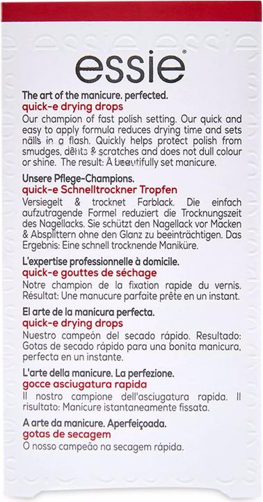 Actual product image Essie Quick-e drying drops (Transparent, Top coat)