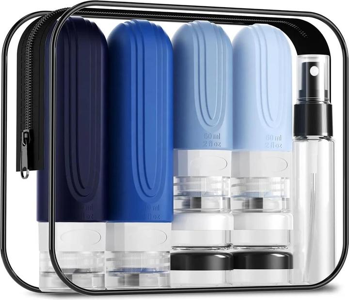 Image du produit Swissdetector Kit complet Deluxe - Bouteilles de voyage rechargeable en silicone (Produits d'hygiène)