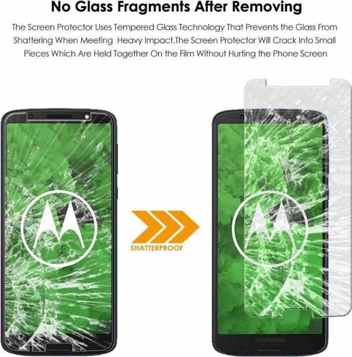 Immagine prodotto Screenguard Motorola Moto G6 Plus Pellicola protettiva in vetro Custodia Design amichevole (1 Pezzo/i, Motorola Moto G6 Plus)