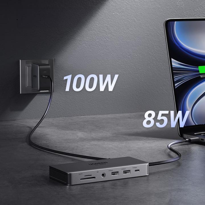 Immagine prodotto Ugreen HUB CM681 15978 13in1 USB-C - 2x USB-A 3.2 / 2x USB-A 3.0 / USB-C 3.2 / 2x HDMI / DisplayPort (USB-C, 13 Porti)