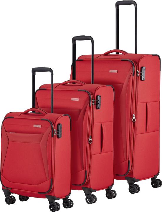 Immagine prodotto Travelite Chios, set di valigie a 4 ruote 3 pezzi (184 l, XL (da 115l))