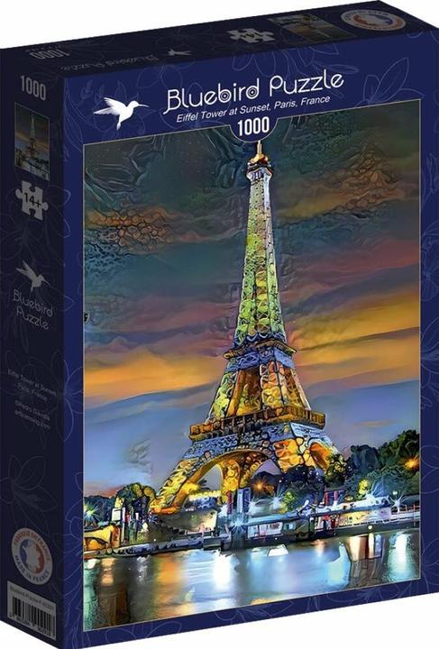 Produktbild Bluebird Puzzle Eiffelturm bei Sonnenuntergang, Paris, Frankreich 1000 Teile (1000 Teile)