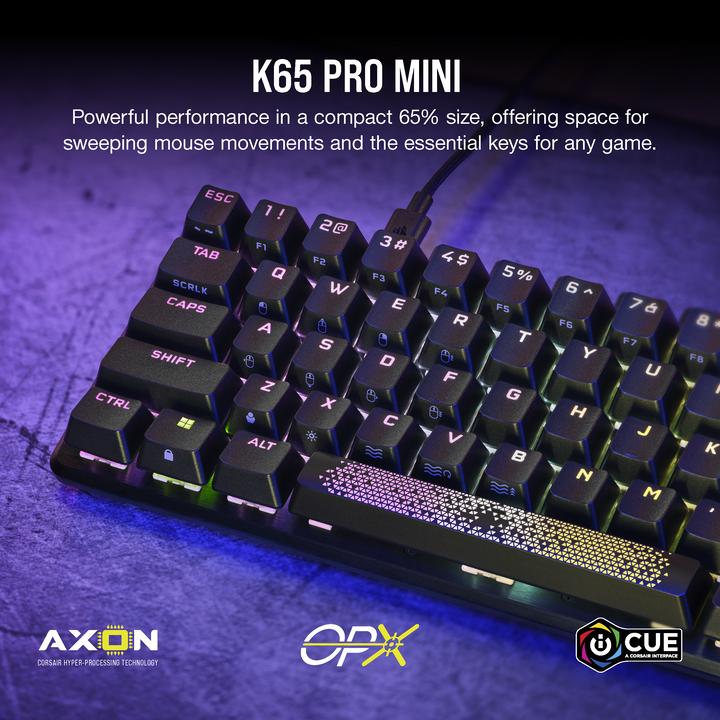 Immagine prodotto Corsair K65 Pro Mini (DE, Cablato)