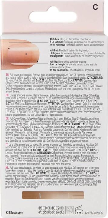 Image du produit KISS Nails - Salon Acrylique Nude Graceful (Ongles artificiels, Nude Graceful)