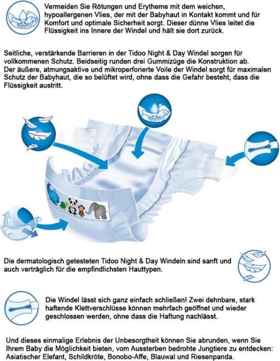 Image du produit Tidoo jour et nuit (Taille 3, Pack, 56 pièce(s))