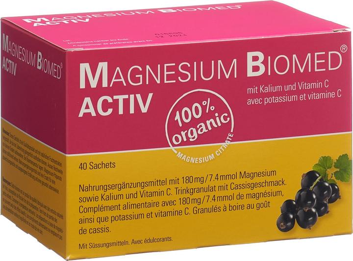Actual product image Biomed Magnesium Activ (40 Piece, Sachet, 228 g)