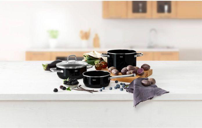 Produktbild Silit Kochtopf Bratentopf Induktion 20cm Glasdeckel Elegance Line Silargan (20 cm, Kochtopf, Bräter + Schmortopf)