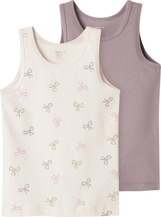 Name it Nmftank Top 2p Barely Pink Bow Noos