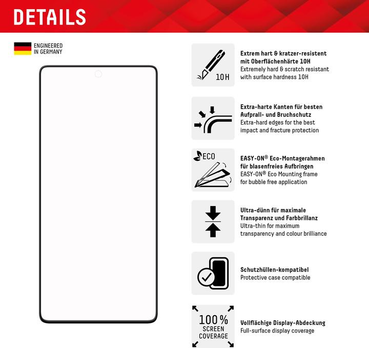 Image du produit Displex Real Glass, Full Cover Panzerglas (1 pièce(s), Google Pixel 7 Pro)
