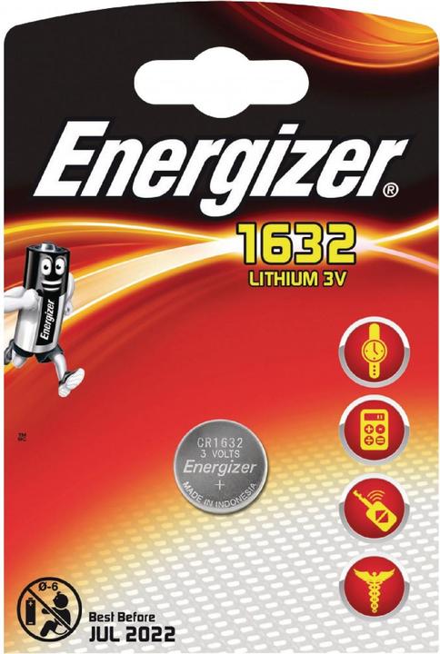 Produktbild Energizer CR1632 Lithium (1 Stk., CR1632, 130 mAh)