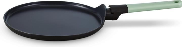 Immagine prodotto Brabantia Padella per crêpes Tasty+ 25 cm, nero/verde giada (25 cm, Padella di crêpe, Alluminio)