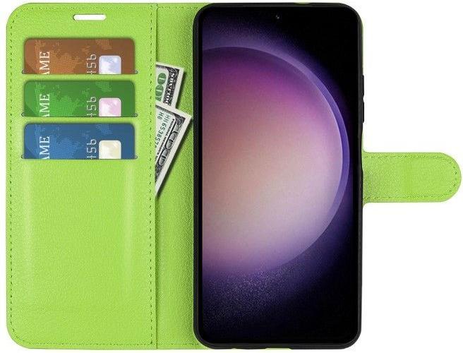 Actual product image MU Classic Litchi Leather Bookcover Series (Samsung Galaxy S23 FE)