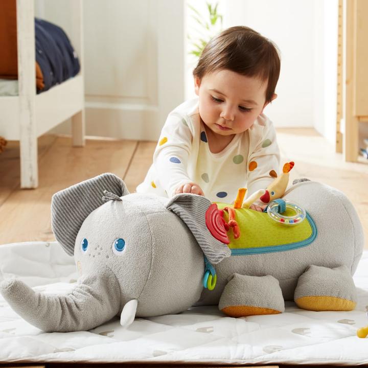 Actual product image Haba Discovery animal elephant (German, French, Italian, English)