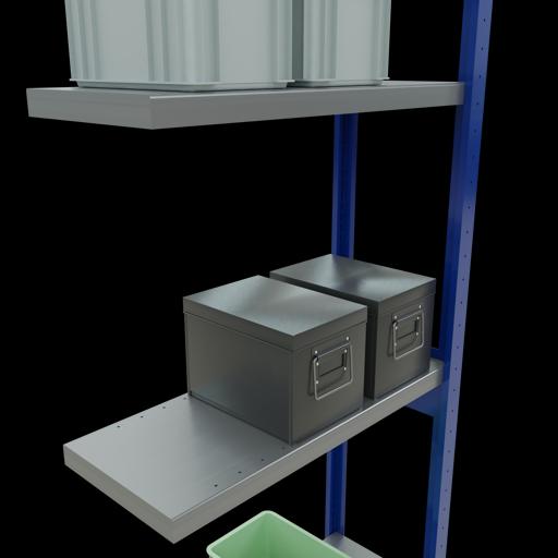 Actual product image Schulte Lagertechnik MULTIplus250 boltless add-on bay system with length bolts