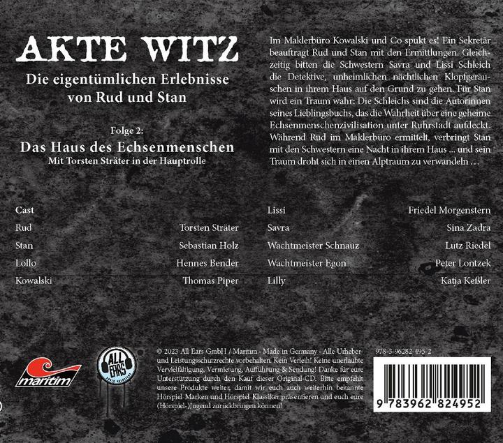 Image du produit Dossier blague 2 La maison de l'homme-lézard (Torsten Sträter, Sébastien Bois, Klaus-Dieter Klebsch, Allemand)