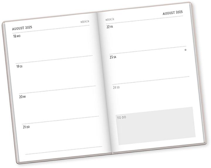 Actual product image Letterart 2025 diary This year is going to be mega! (10 x 15.5 cm, Hardcover, German)