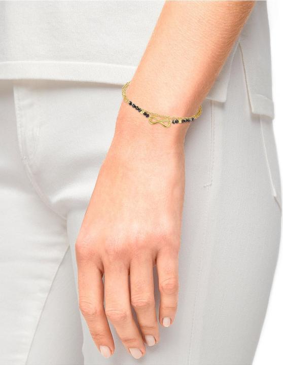 Produktbild S.Oliver Armschmuck für Damen, Edelstahl, Glas | Infinity (16 cm, Edelstahl)
