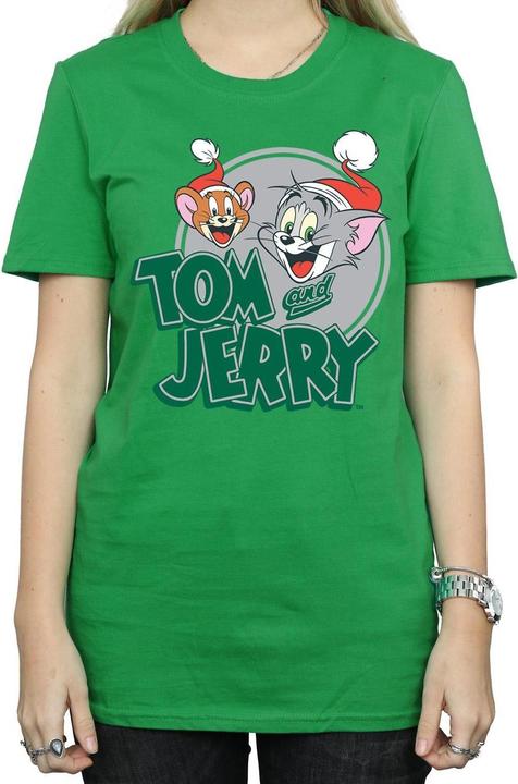 Immagine prodotto Tom & Jerry Christmas Greetings Maglietta Ampia Donna (XXL)