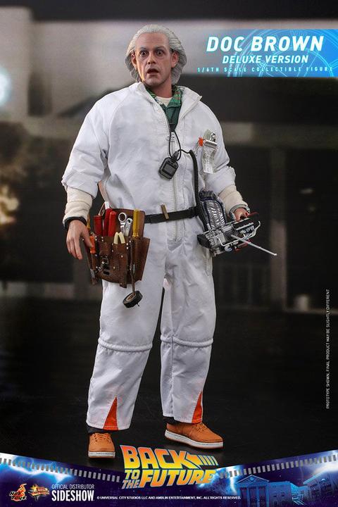 Actual product image Hot Toys Back to the Future "Doc Brown - Deluxe Version" 1/6 action figure