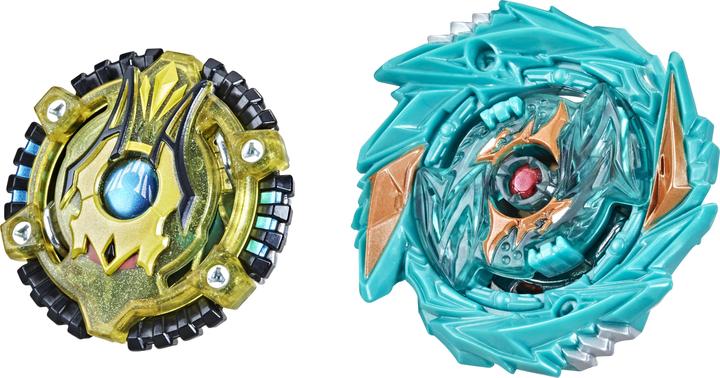 Hasbro Beyblade Burst Surge Speedstorm Demise Satomb S6 und Anubion A7 (Englisch, Französisch, Deutsch, Italienisch)
