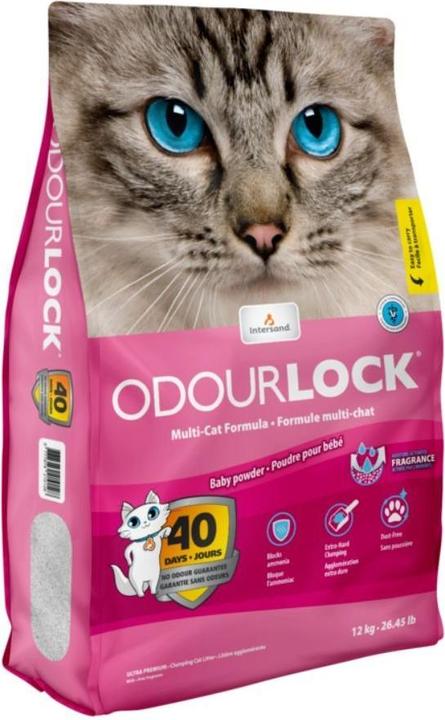 Produktbild Intersand Catlitter Odour Lock Baby Powder 12kg - (77797921012) (Klumpend, 12 kg)