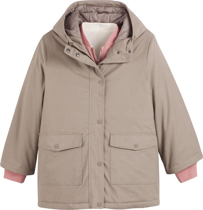 La Redoute Collections 4-in1-Winterjacke mit Kapuze