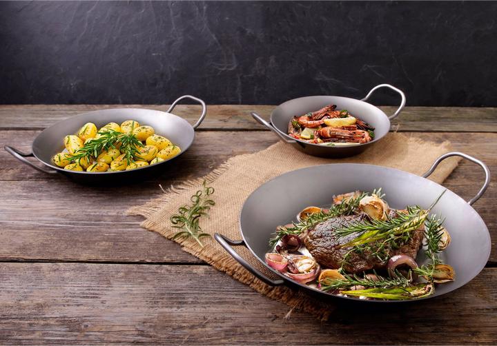 Image du produit CHG Set de poêles en fer 3 pcs. (20 cm, Ensemble de casseroles et de poêles de cuisson, Fer)