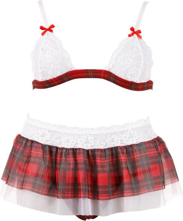 Actual product image Cottelli Collection Top and skirt plaid (S)