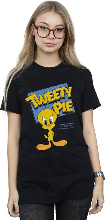 Immagine prodotto Looney Tunes Maglietta Boyfriend da donna/ragazzo in cotone Tweety (M)