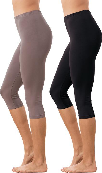 Erwin Müller Damen-Capri-Leggings 2er-Pack