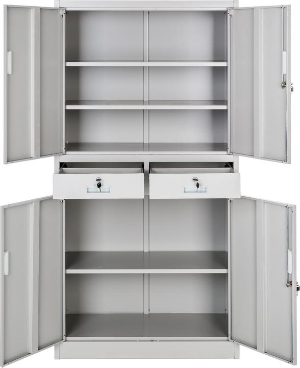 Produktbild tectake Aktenschrank (90 x 40 x 180 cm)