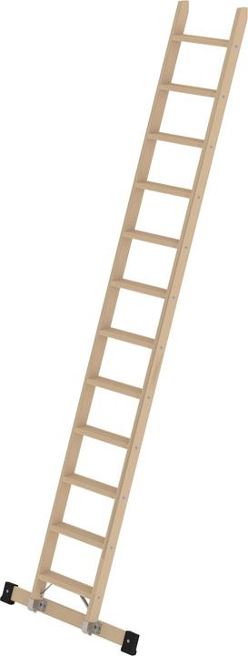 Produktbild Munk Stufen-Anlegeleiter Holz mit Traverse 12 Stufen (Anlegeleiter, 316 cm)