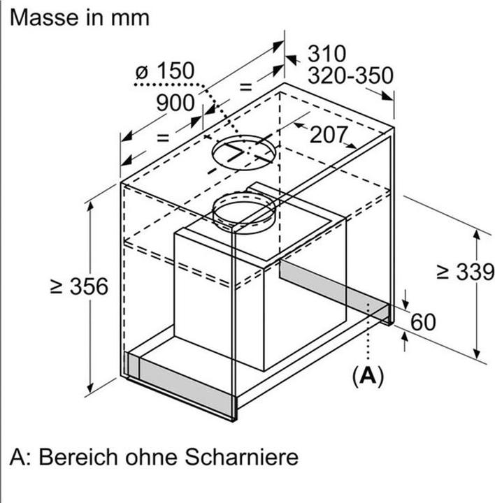 Produktbild Bosch Hausgeräte DBB96AF60 (Unterbauhaube)