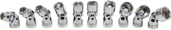 Actual product image BGS Universal Joint Socket Set, Hexagon 10 mm (3/8") Drive 10 - 19 mm 10 pcs. (3/8")