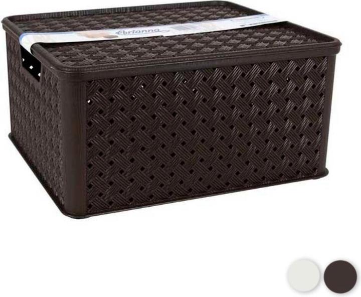 Produktbild Tontarelli Aufbewahrungsbox mit Deckel 13 L Kunststoff (33 X 29 x 16 cm) Farbe: Schwarz (13 l)
