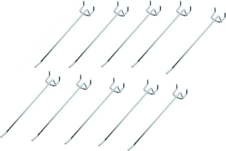 Immagine prodotto EP Ganci singoli per pareti forate, zincati, 25 mm/16 cm, 10 pz.